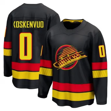 Black Men's Aku Koskenvuo Breakaway Vancouver Canucks Alternate Jersey