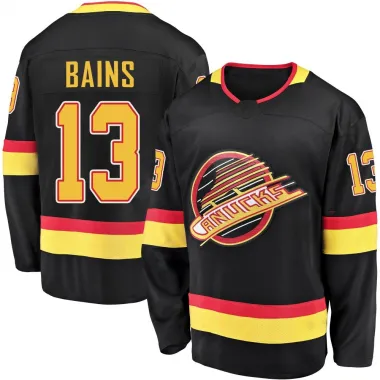 Black Men's Arshdeep Bains Breakaway Vancouver Canucks 2019/20 Flying Skate Premier Jersey