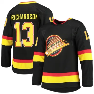 Black Men's Brad Richardson Authentic Vancouver Canucks Alternate Primegreen Pro Jersey