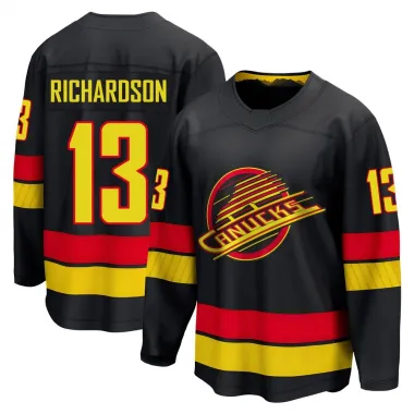 Black Men's Brad Richardson Breakaway Vancouver Canucks Alternate Jersey