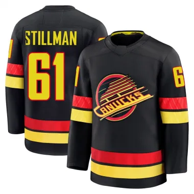 Black Men's Chase Stillman Premium Vancouver Canucks Alternate Jersey