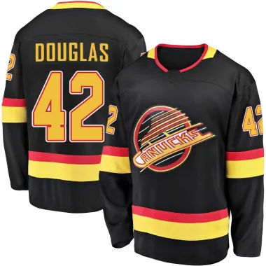 Black Men's Curtis Douglas Breakaway Vancouver Canucks 2019/20 Flying Skate Premier Jersey