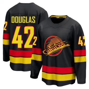Black Men's Curtis Douglas Breakaway Vancouver Canucks Alternate Jersey