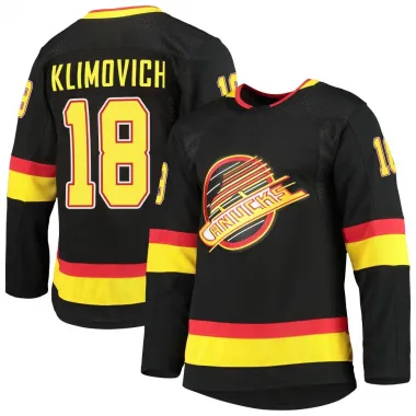Black Men's Danila Klimovich Authentic Vancouver Canucks Alternate Primegreen Pro Jersey