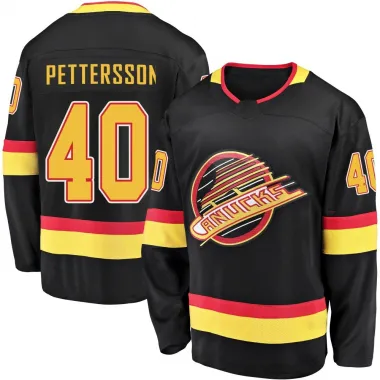 Black Men's Elias Pettersson Breakaway Vancouver Canucks 2019/20 Flying Skate Premier Jersey