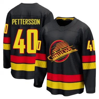 Black Men's Elias Pettersson Breakaway Vancouver Canucks Alternate Jersey