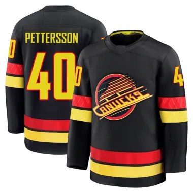 Black Men's Elias Pettersson Premium Vancouver Canucks Alternate Jersey
