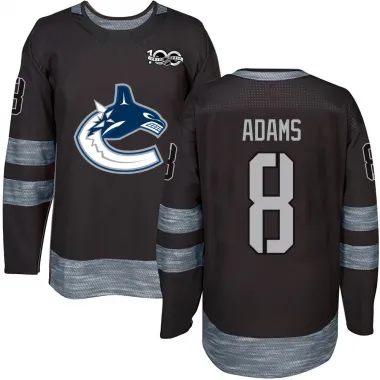 Black Men's Greg Adams Authentic Vancouver Canucks 1917-2017 100th Anniversary Jersey