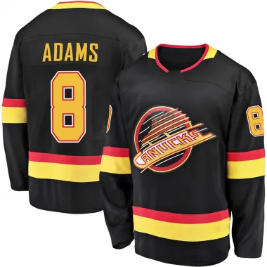Black Men's Greg Adams Breakaway Vancouver Canucks 2019/20 Flying Skate Premier Jersey