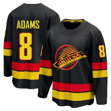 Black Men's Greg Adams Breakaway Vancouver Canucks Alternate Jersey