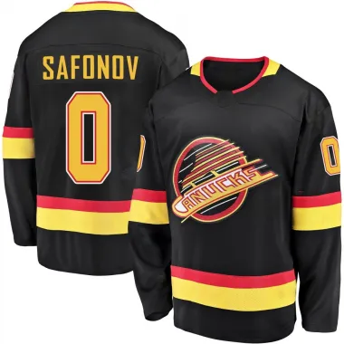 Black Men's Ilya Safonov Breakaway Vancouver Canucks 2019/20 Flying Skate Premier Jersey