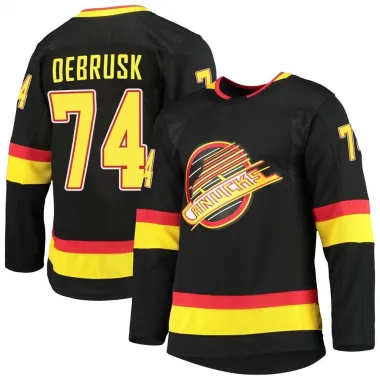Black Men's Jake DeBrusk Authentic Vancouver Canucks Alternate Primegreen Pro Jersey