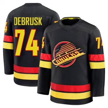 Black Men's Jake DeBrusk Premium Vancouver Canucks Alternate Jersey