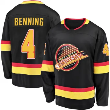 Black Men's Jim Benning Breakaway Vancouver Canucks 2019/20 Flying Skate Premier Jersey