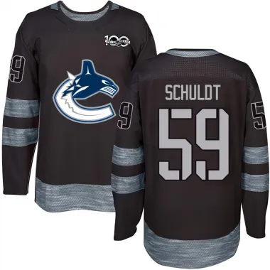 Black Men's Jimmy Schuldt Authentic Vancouver Canucks 1917-2017 100th Anniversary Jersey