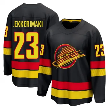 Black Men's Jonathan Lekkerimaki Breakaway Vancouver Canucks Alternate Jersey
