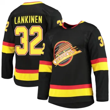 Black Men's Kevin Lankinen Authentic Vancouver Canucks Alternate Primegreen Pro Jersey