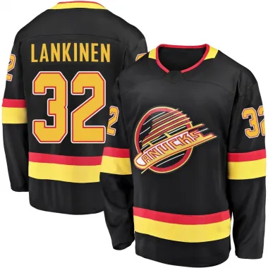Black Men's Kevin Lankinen Breakaway Vancouver Canucks 2019/20 Flying Skate Premier Jersey