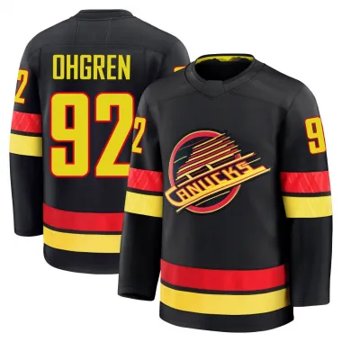 Black Men's Liam Ohgren Premium Vancouver Canucks Alternate Jersey