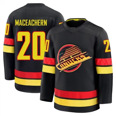Black Men's Mackenzie MacEachern Premium Vancouver Canucks Alternate Jersey