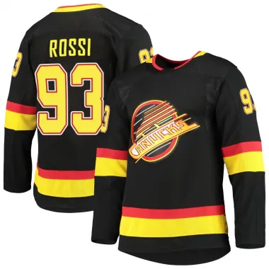 Black Men's Marco Rossi Authentic Vancouver Canucks Alternate Primegreen Pro Jersey