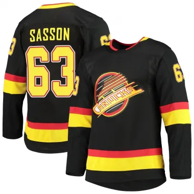 Black Men's Max Sasson Authentic Vancouver Canucks Alternate Primegreen Pro Jersey