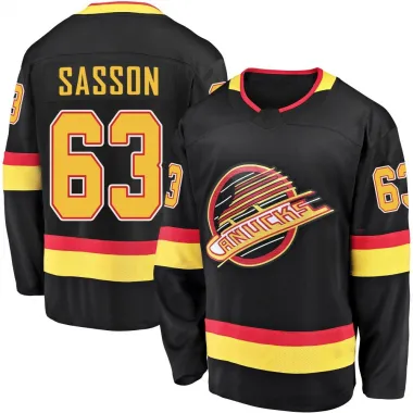 Black Men's Max Sasson Breakaway Vancouver Canucks 2019/20 Flying Skate Premier Jersey
