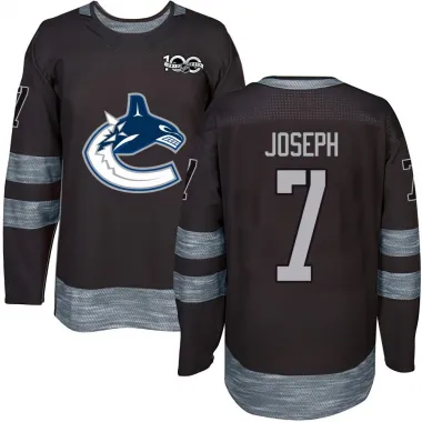 Black Men's Pierre-Olivier Joseph Authentic Vancouver Canucks 1917-2017 100th Anniversary Jersey