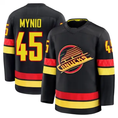 Black Men's Sawyer Mynio Premium Vancouver Canucks Alternate Jersey