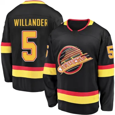 Black Men's Tom Willander Breakaway Vancouver Canucks 2019/20 Flying Skate Premier Jersey