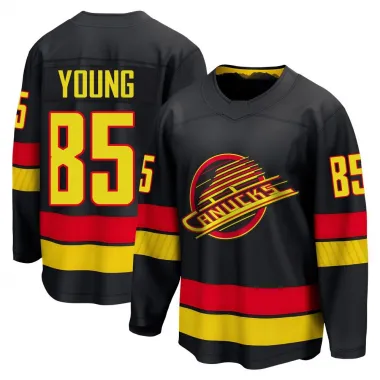 Black Men's Ty Young Breakaway Vancouver Canucks Alternate Jersey