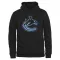 Black Men's Vancouver Canucks Rinkside Pond Hockey Pullover Hoodie -