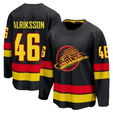Black Men's Vilmer Alriksson Breakaway Vancouver Canucks Alternate Jersey