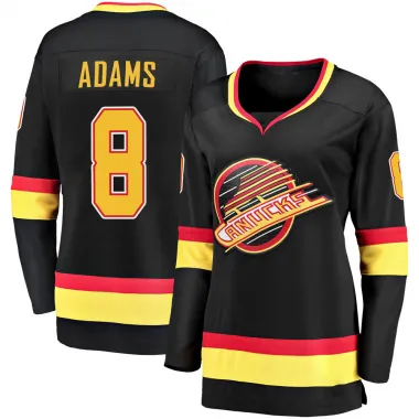 Black Women's Greg Adams Breakaway Vancouver Canucks 2019/20 Flying Skate Premier Jersey