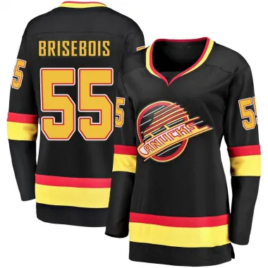 Black Women's Guillaume Brisebois Breakaway Vancouver Canucks 2019/20 Flying Skate Premier Jersey