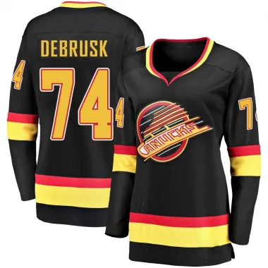 Black Women's Jake DeBrusk Breakaway Vancouver Canucks 2019/20 Flying Skate Premier Jersey