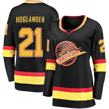 Black Women's Nils Hoglander Breakaway Vancouver Canucks 2019/20 Flying Skate Premier Jersey