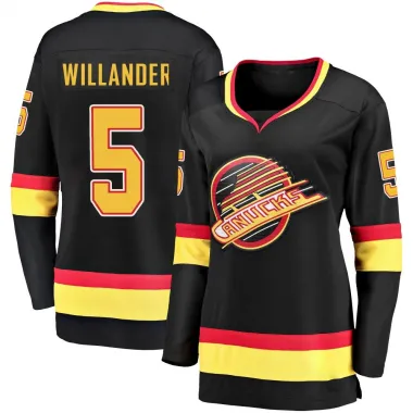 Black Women's Tom Willander Breakaway Vancouver Canucks 2019/20 Flying Skate Premier Jersey