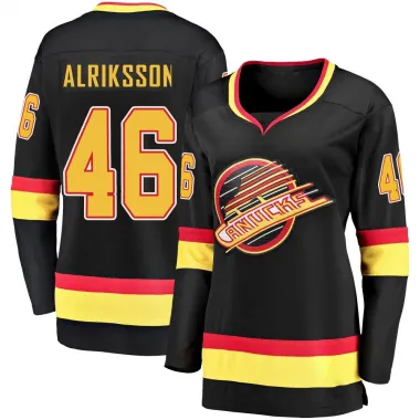 Black Women's Vilmer Alriksson Breakaway Vancouver Canucks 2019/20 Flying Skate Premier Jersey
