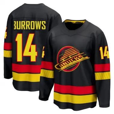 Black Youth Alex Burrows Breakaway Vancouver Canucks Alternate Jersey