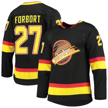 Black Youth Derek Forbort Authentic Vancouver Canucks Alternate Primegreen Pro Jersey