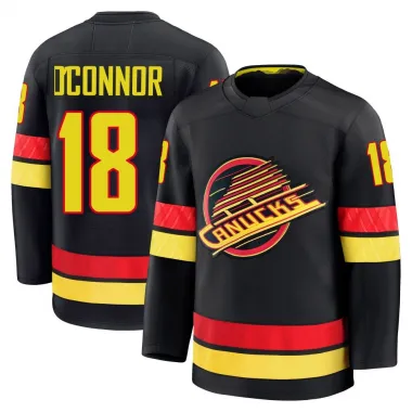 Black Youth Drew O'Connor Premium Vancouver Canucks Alternate Jersey