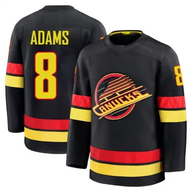 Black Youth Greg Adams Premium Vancouver Canucks Alternate Jersey