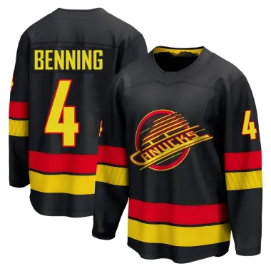 Black Youth Jim Benning Breakaway Vancouver Canucks Alternate Jersey
