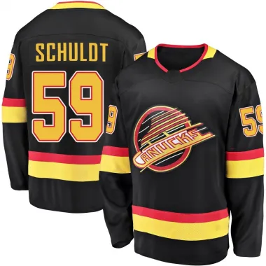 Black Youth Jimmy Schuldt Breakaway Vancouver Canucks 2019/20 Flying Skate Premier Jersey