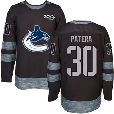 Black Youth Jiri Patera Authentic Vancouver Canucks 1917-2017 100th Anniversary Jersey