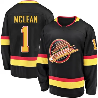 Black Youth Kirk Mclean Breakaway Vancouver Canucks 2019/20 Flying Skate Premier Jersey