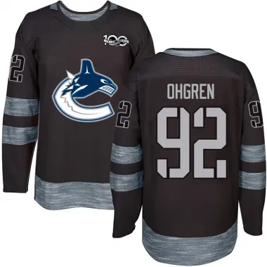 Black Youth Liam Ohgren Authentic Vancouver Canucks 1917-2017 100th Anniversary Jersey