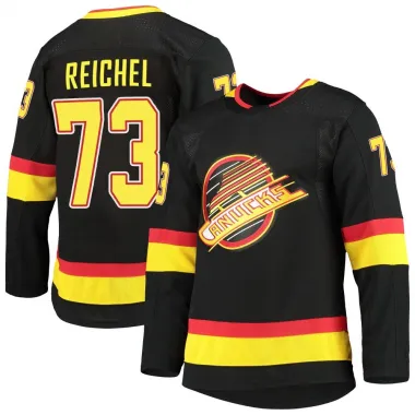 Black Youth Lukas Reichel Authentic Vancouver Canucks Alternate Primegreen Pro Jersey