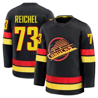 Black Youth Lukas Reichel Premium Vancouver Canucks Alternate Jersey